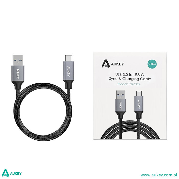 Kabel Aukey CB-CD2 USB 3.0 USB-C dł. 1m