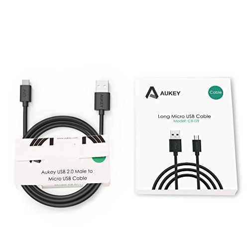 Miniatura: AUKEY CB-D9 Black ultraszybki kabel Quick Charge micro USB 2m