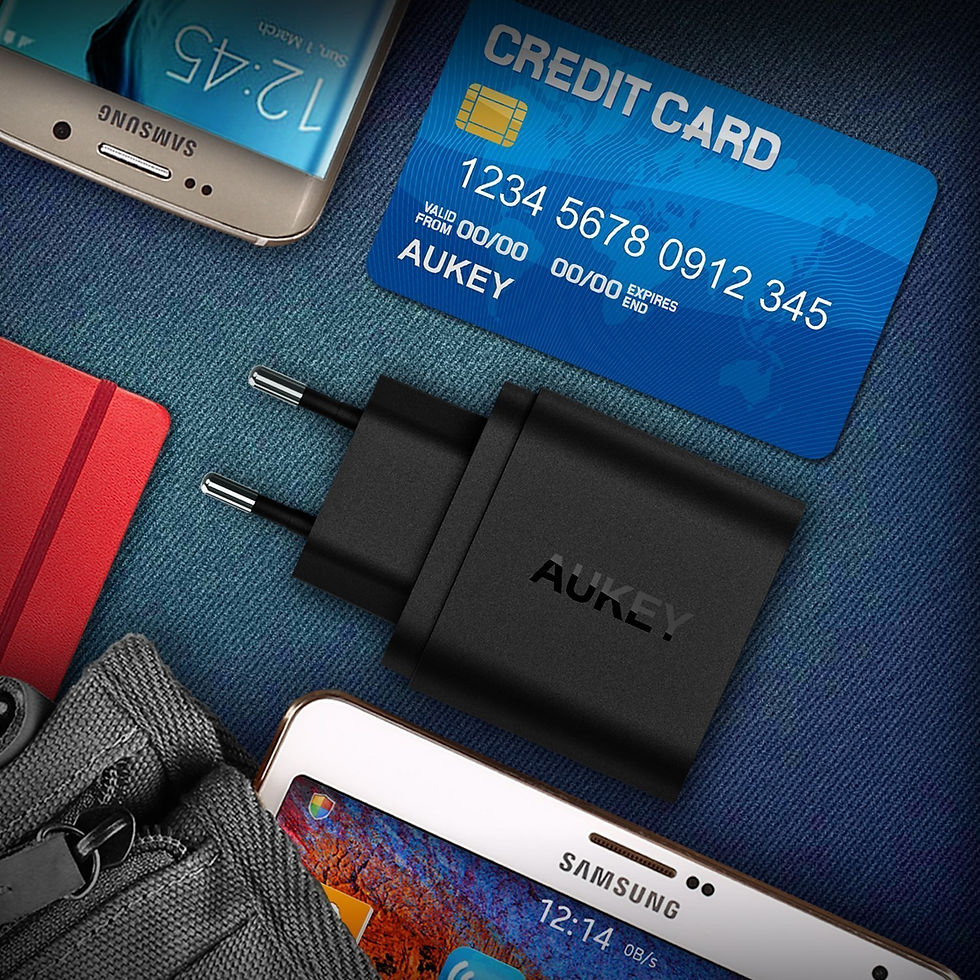 Miniatura: AUKEY PA-T16 Ładowarka sieciowa 36W 6A 2xUSB A Quick Charge 3.0