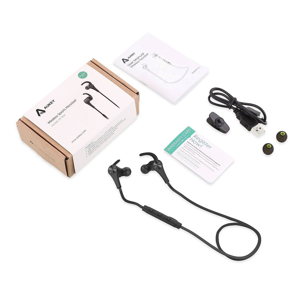 Miniatura: AUKEY EP-B24 Bezprzewodowe słuchawki Bluetooth 4.1