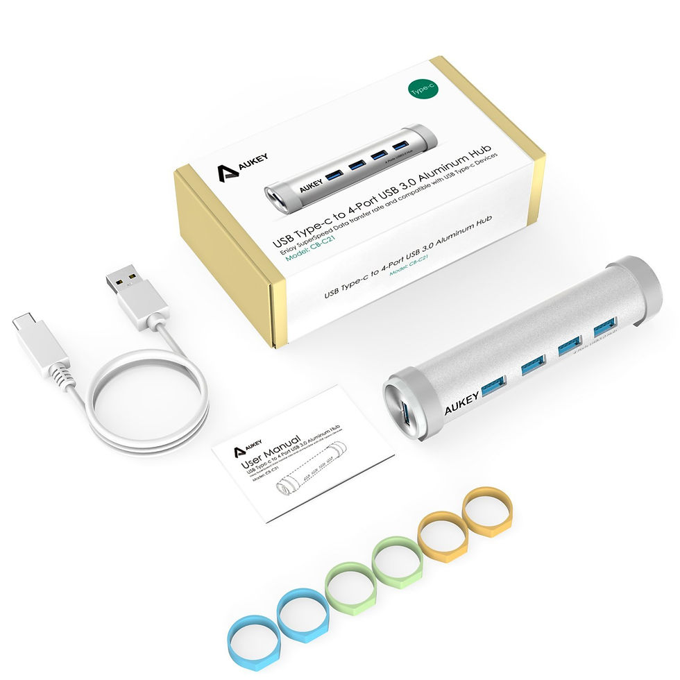Miniatura: AUKEY CB-C21 HUB 1xUSB C => 4xUSB A 3.0