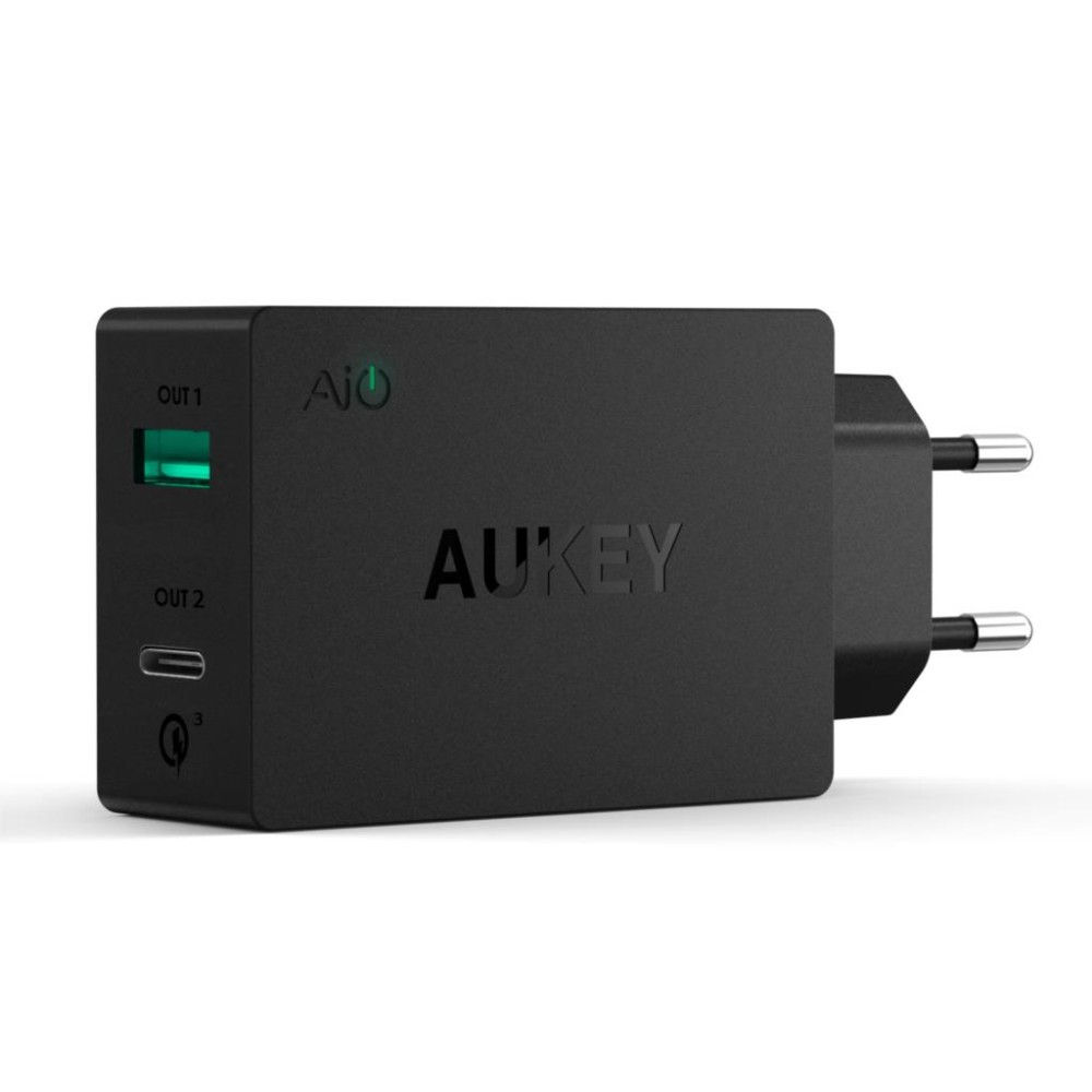 AUKEY PA-Y2 Ładowarka sieciowa 33W 6A 1xUSB A 1xUSB C Quick Charge 3.0
