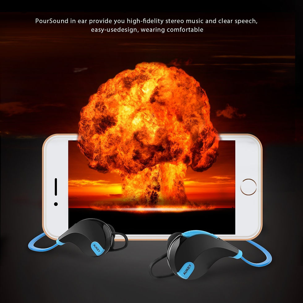 Miniatura: AUKEY EP-B4 Bezprzewodowe słuchawki Bluetooth 4.1