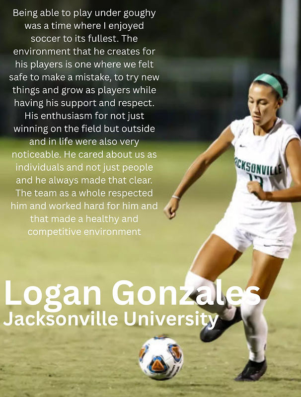 Goughy has helped transform my confidence in my position, always backing me and pushing me