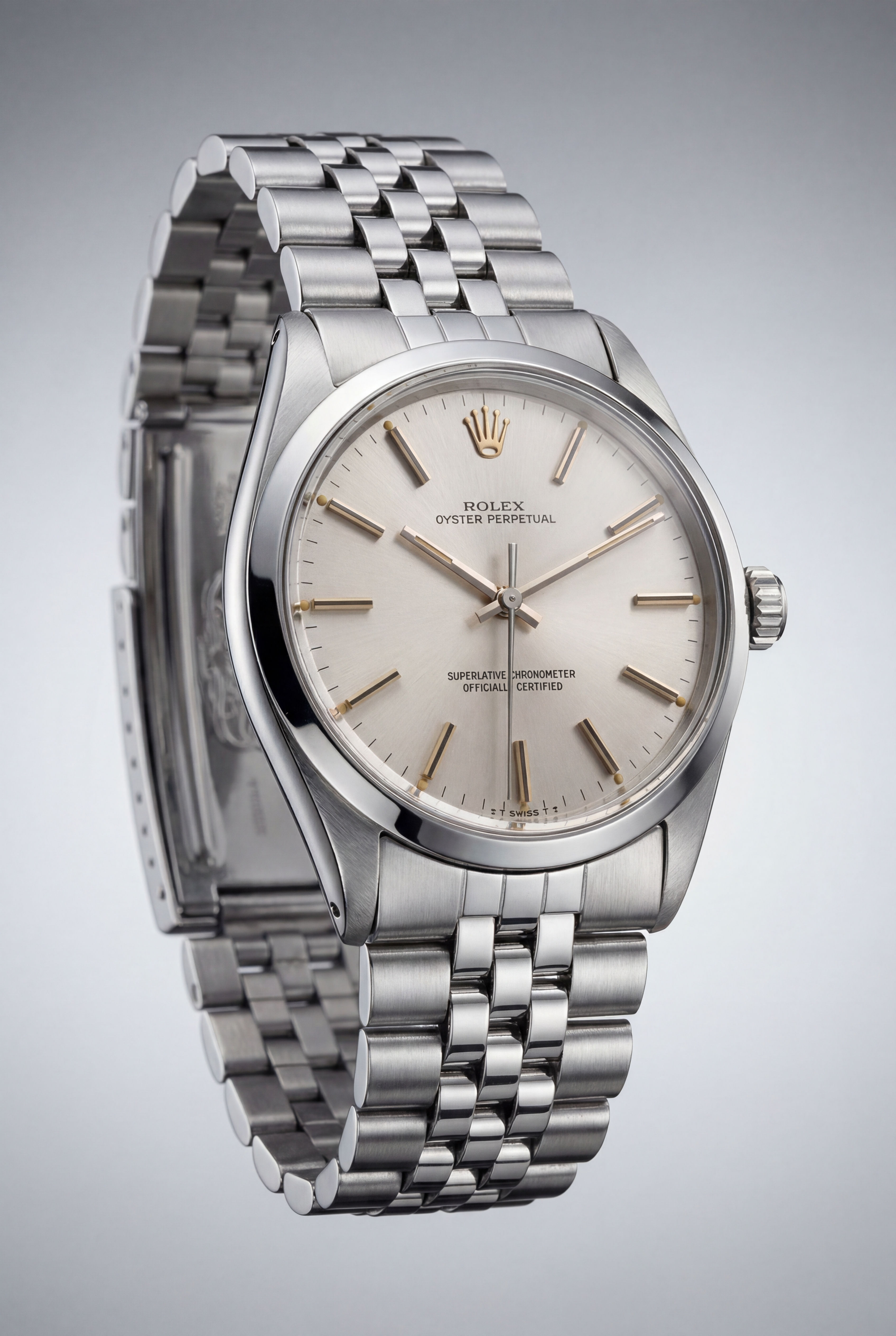 SS Rolex Oyster Perpetual 34mm Silver (124200)