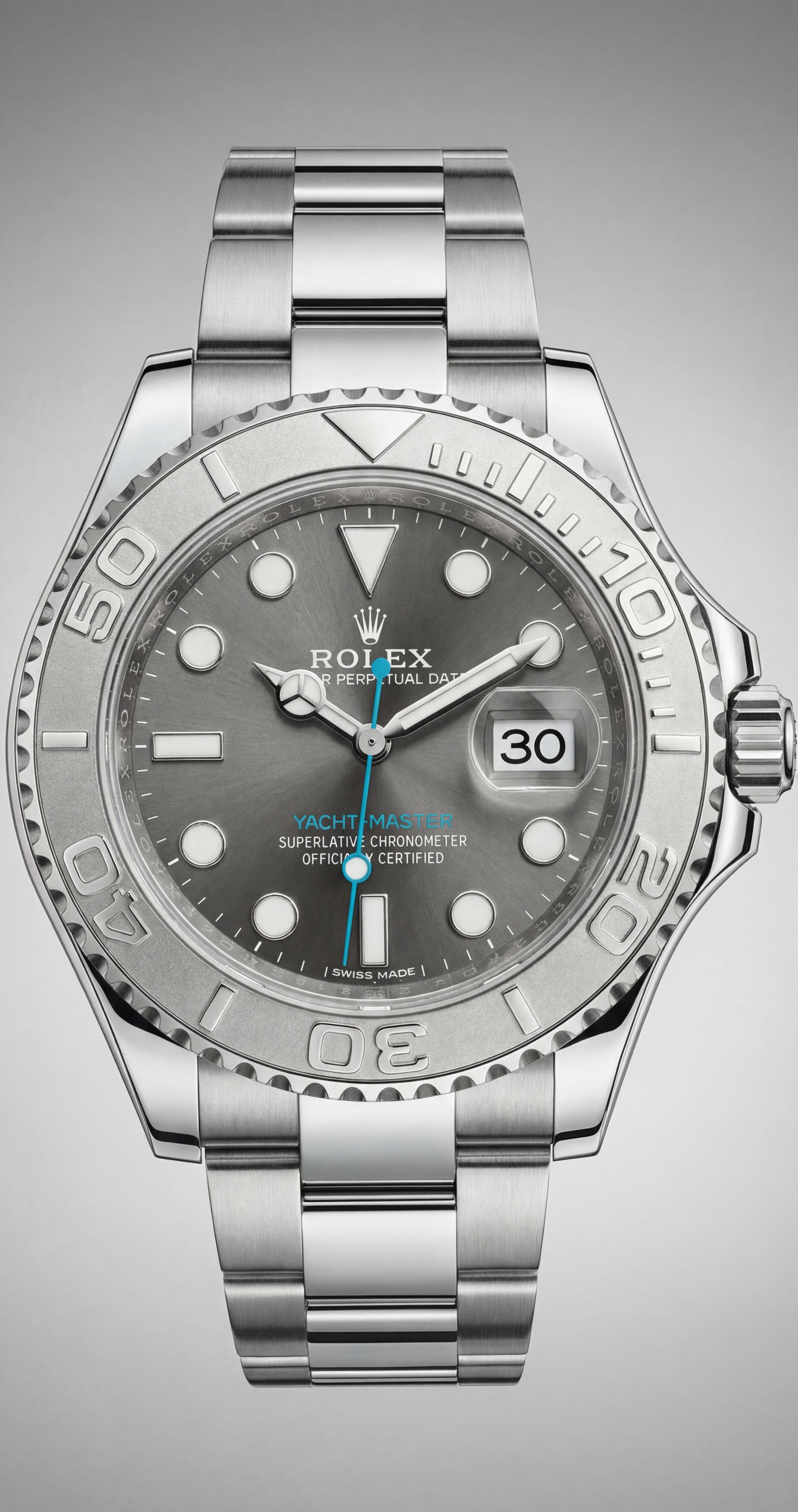 SS Rolex Yacht-Master 37mm Rhodium (268622)
