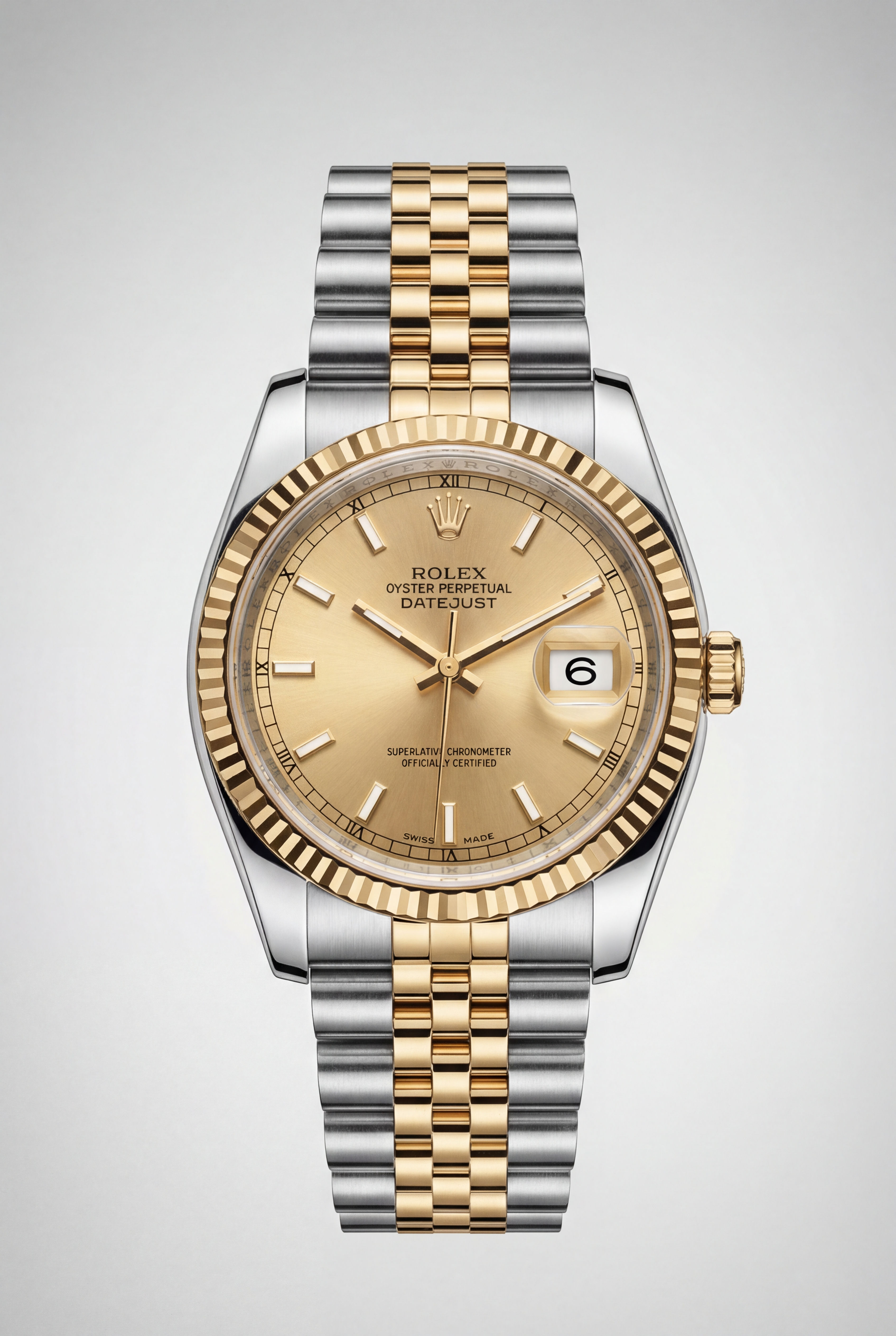 18K YG Rolex Datejust 36mm Champagne (116233) 2003
