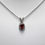 Thumbnail: Oval Ruby & Diamond 14K White Gold Necklace