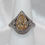 Thumbnail: 18K White Gold Pear Yellow Diamond Ring with Round Accents