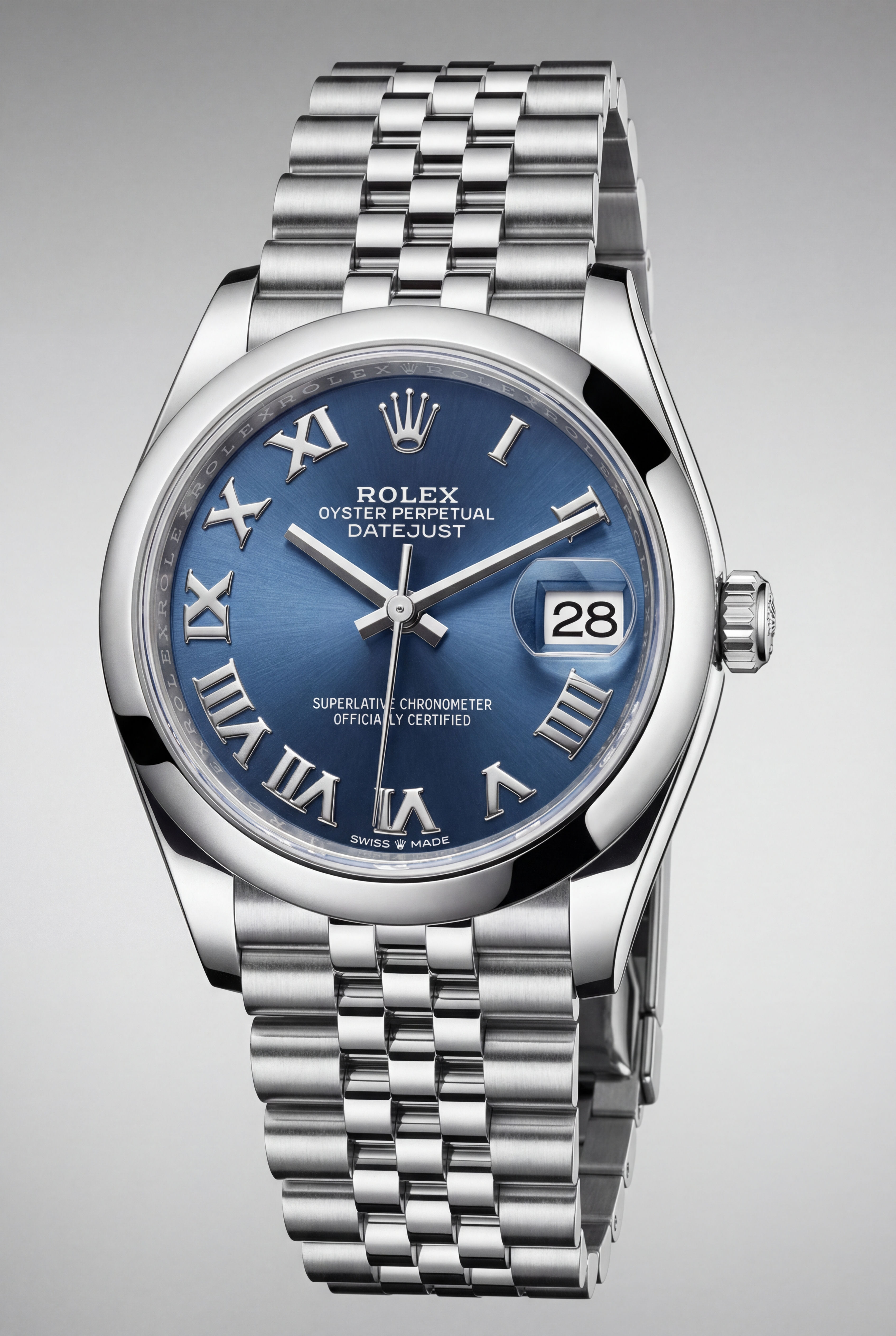SS Rolex Datejust 31mm Blue Roman (278240)