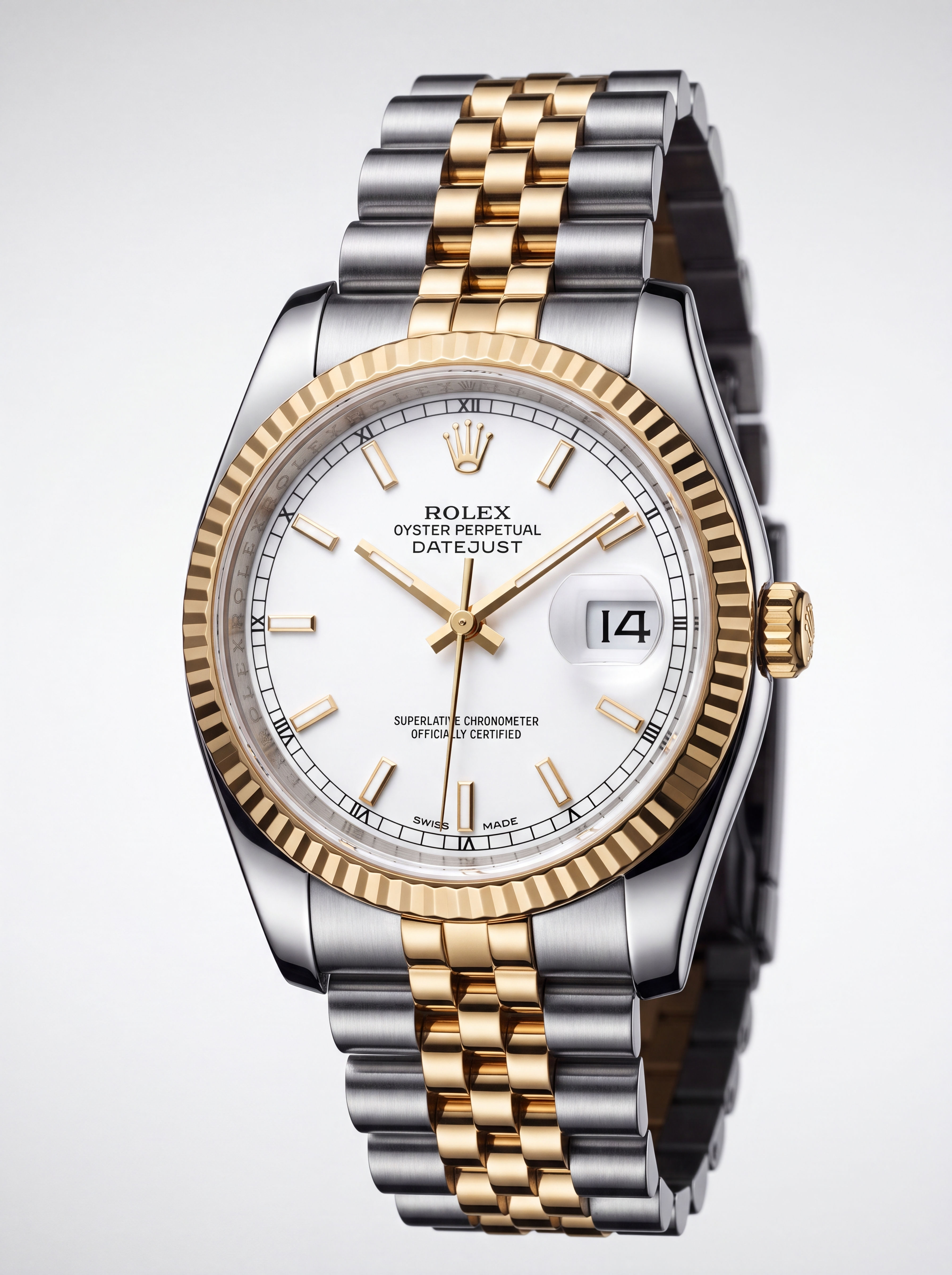 Two-Tone Rolex Datejust 36mm with Jubilee bracelet and White dial