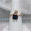 Thumbnail: 14K Yellow Gold Sapphire Round Diamond Clover Ring