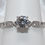 Thumbnail: 14K White Gold Round Diamond Engagement Ring (0.59 Carat)