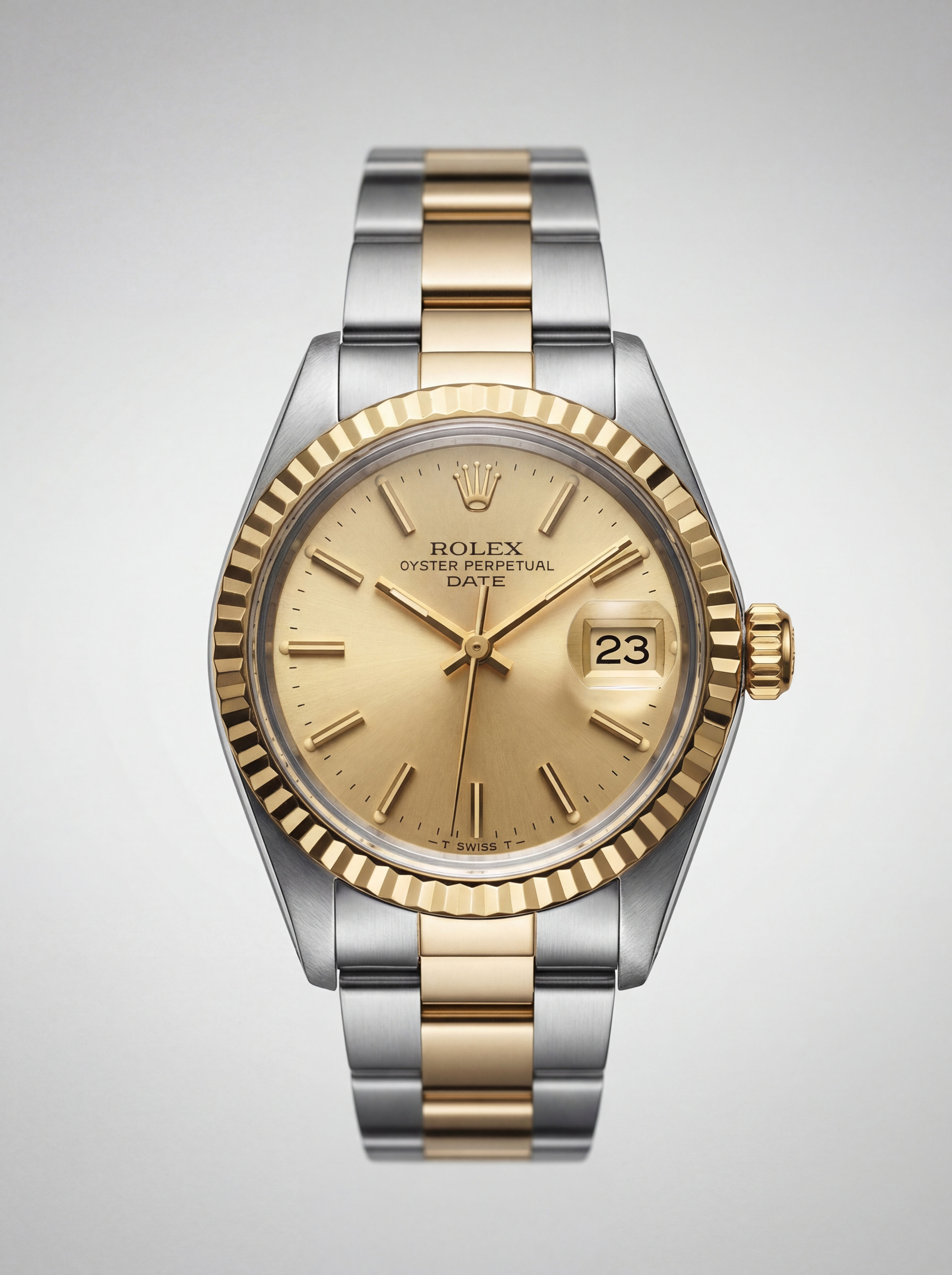 Two-Tone Rolex Oyster Perpetual Date 26mm Champagne (6917)