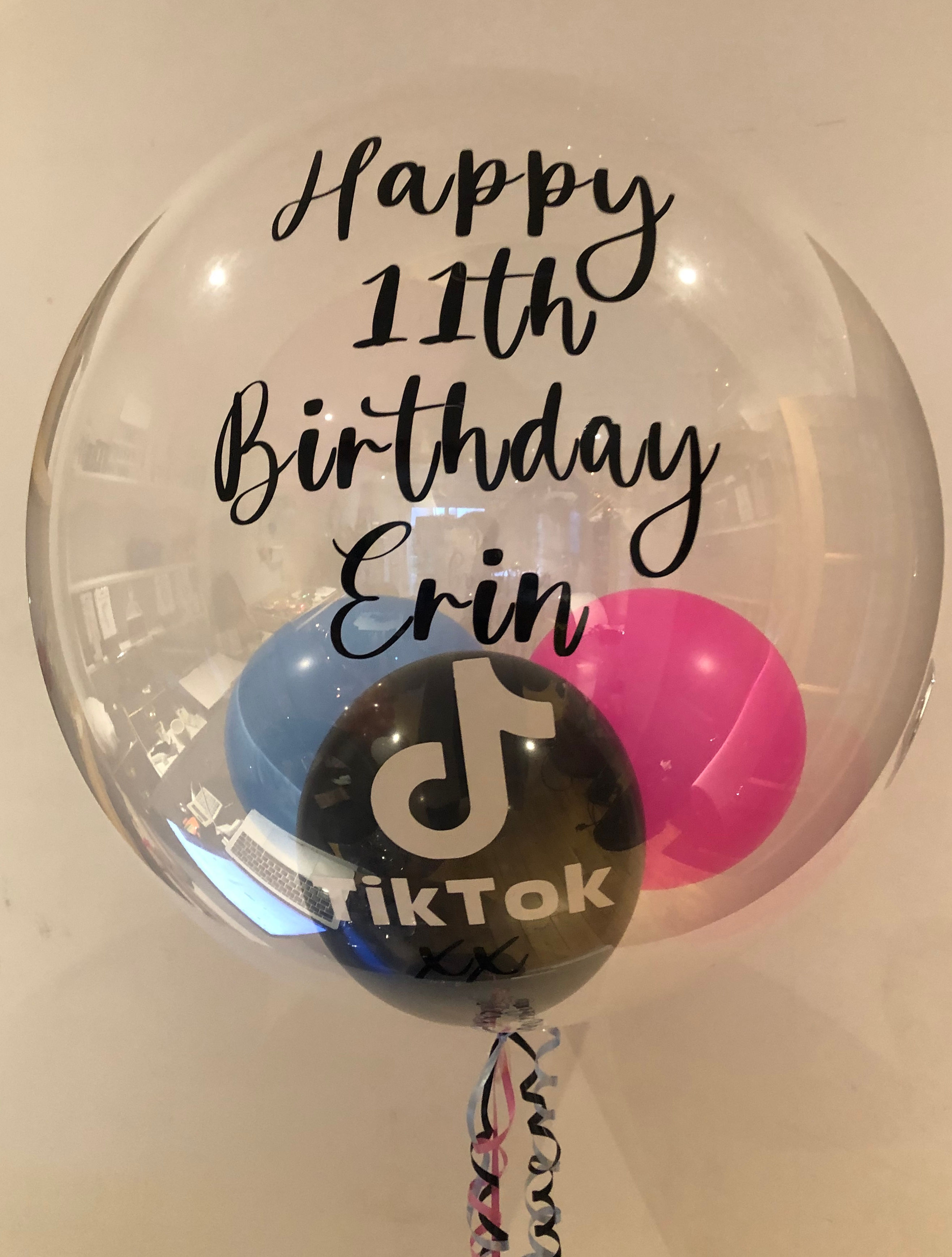 TikTok Clear Bubble Balloon (any theme)