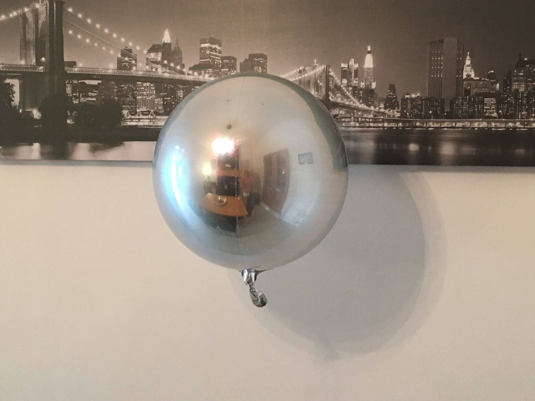 Silver Orbz balloon