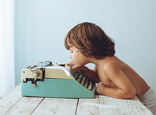 Boy with Type Machine