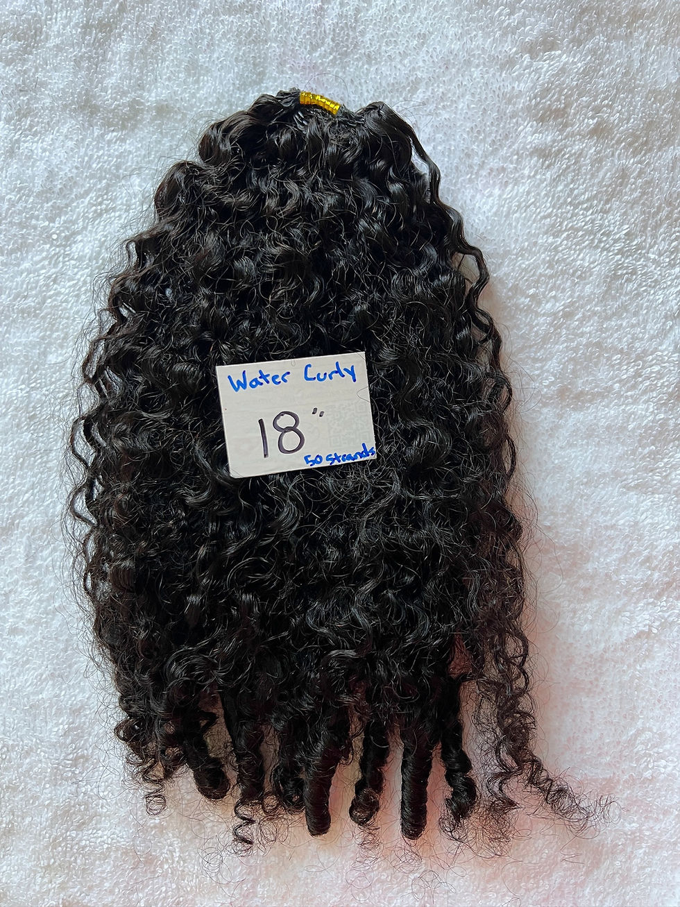 Thumbnail: Burmese Curly Feather Crochet Hair #1b
