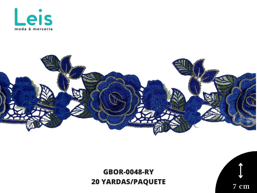 GUIPIUR BORDADO REF:CFLT003 REY