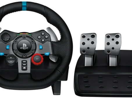 Volante Logitech G29 Driving Force e Pedais com Force Feedback para PS5, PS4, PS3 e PC