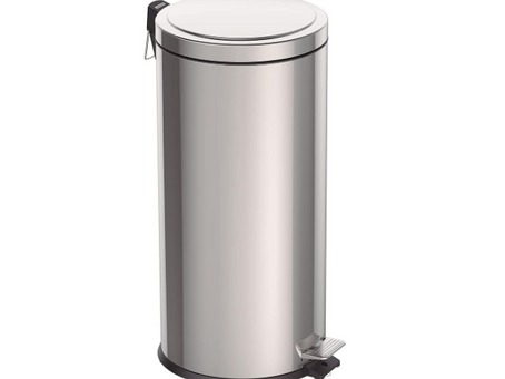 Review do Lixeira com Pedal e Acabamento Polido e Balde Interno Removível 30 L