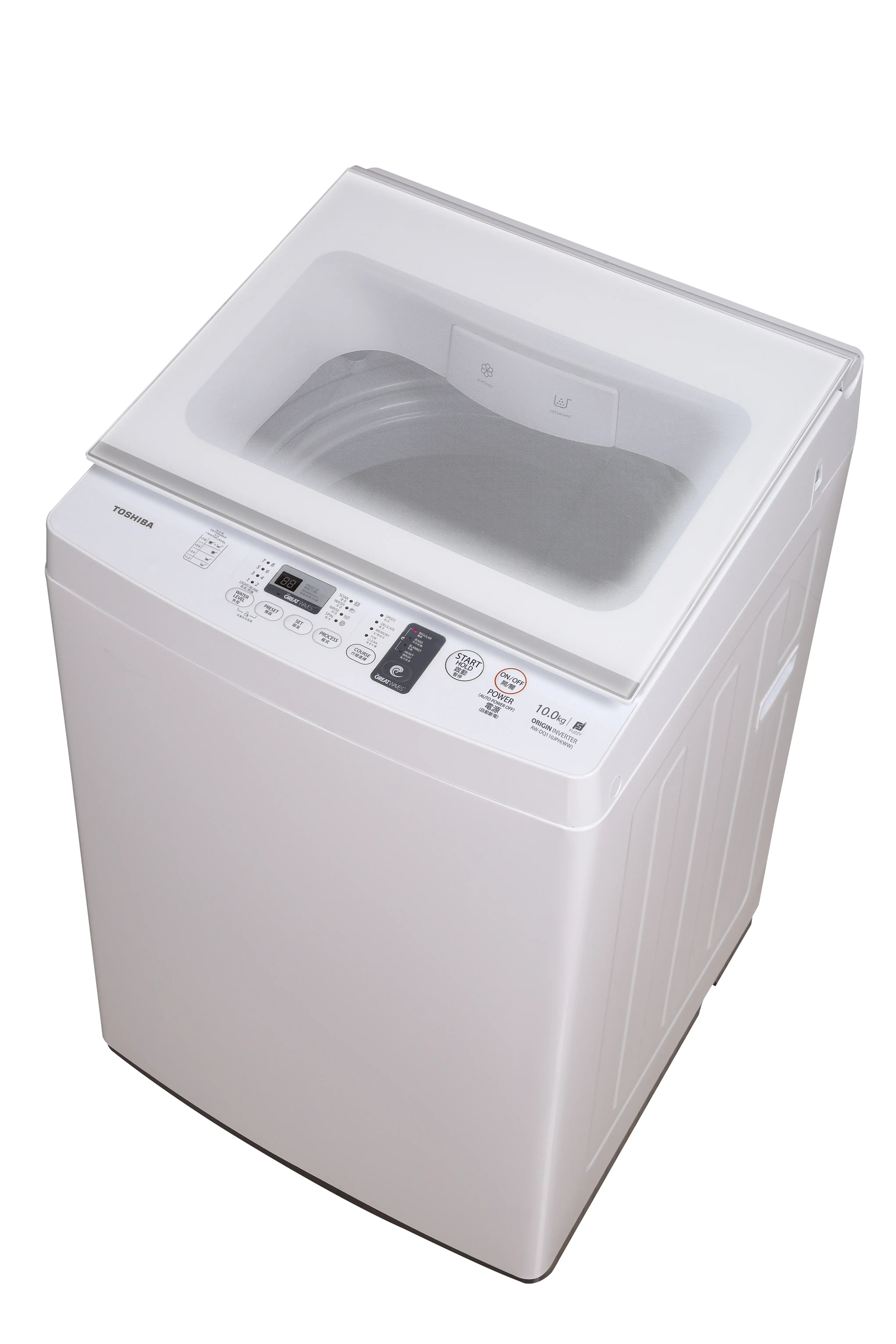 Toshiba AW-DQ110JPH WW Inverter Washing Machine, Hong Kong Official Product, Dis