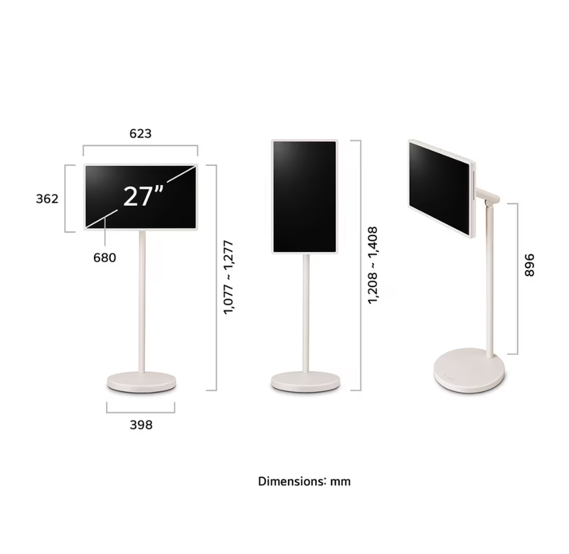 Thumbnail: LG StanbyME 2 27" QHD Portable Touchscreen (27LX6TDGA) (with protective case and strap)