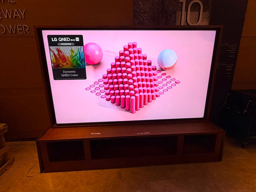 荔枝角商廈 LG100QNED電視 特殊安裝工程 企業採購報價
