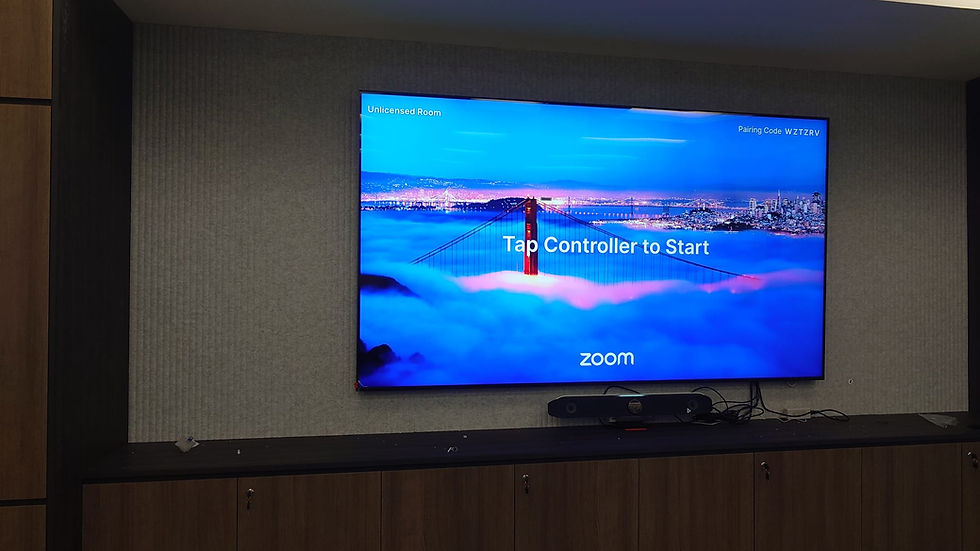 98吋電視安裝 SamsungQN90F 會議室視訊方案 中環Prosperity Tower