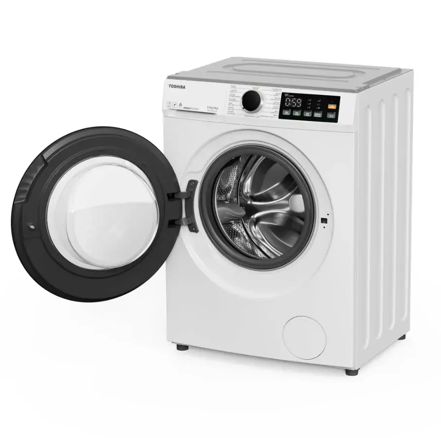 縮圖：Toshiba東芝 TWD-T22BU95UWH WK-B(飛頂)470mm 薄身洗衣機 變頻前置式洗衣乾衣機 飛頂洗衣機  香港行貨 代理保養