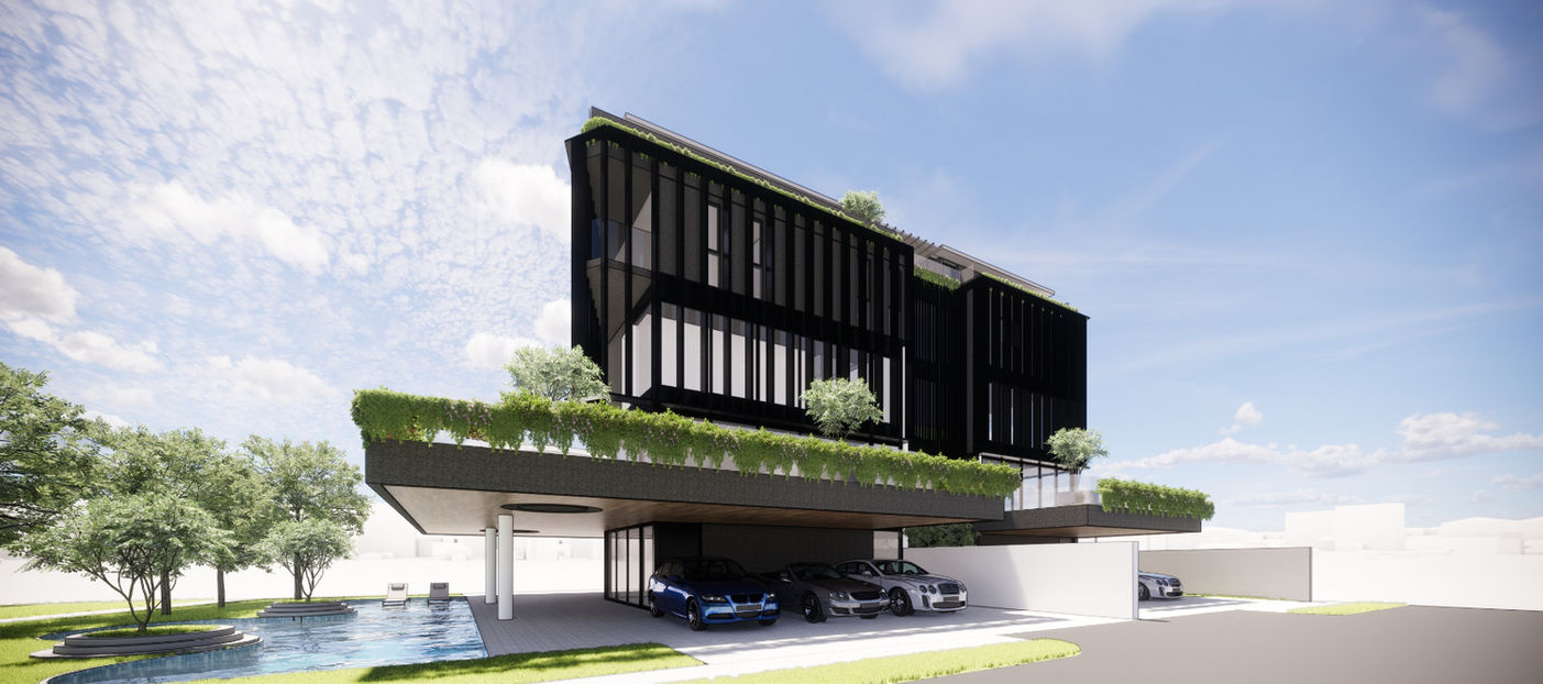 PROPOSED NEW ERECTION OF A PAIR OF 3-STOREY ENVELOPE CONTROL SEMI­DETACHED DWELLING HOUSES, EACH WITH MEZZANINE FLOOR, AN ATTIC AND A SWIMMING POOL