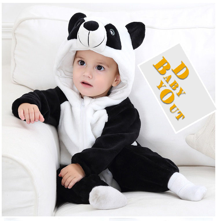 Panda Baby Winter Romper