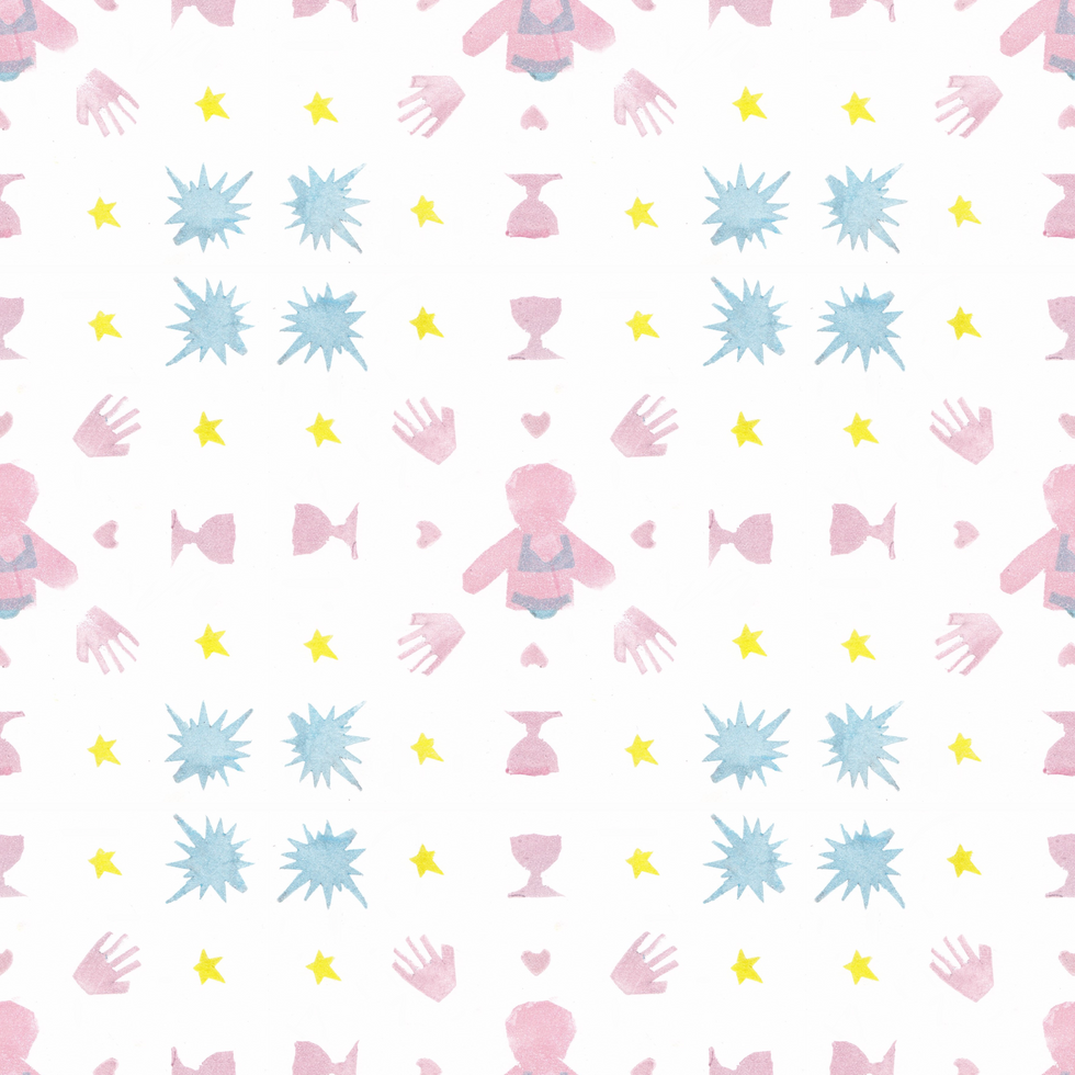 Valentine's Pattern - Repeated