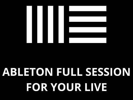 ABLETON SESSION FOR YOUR LIVE included DRUMRACK