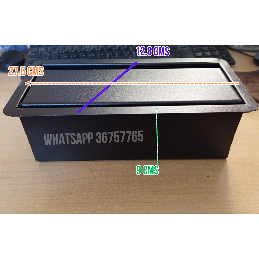 Miniatura: Caja metálica GRIS Y NEGRO