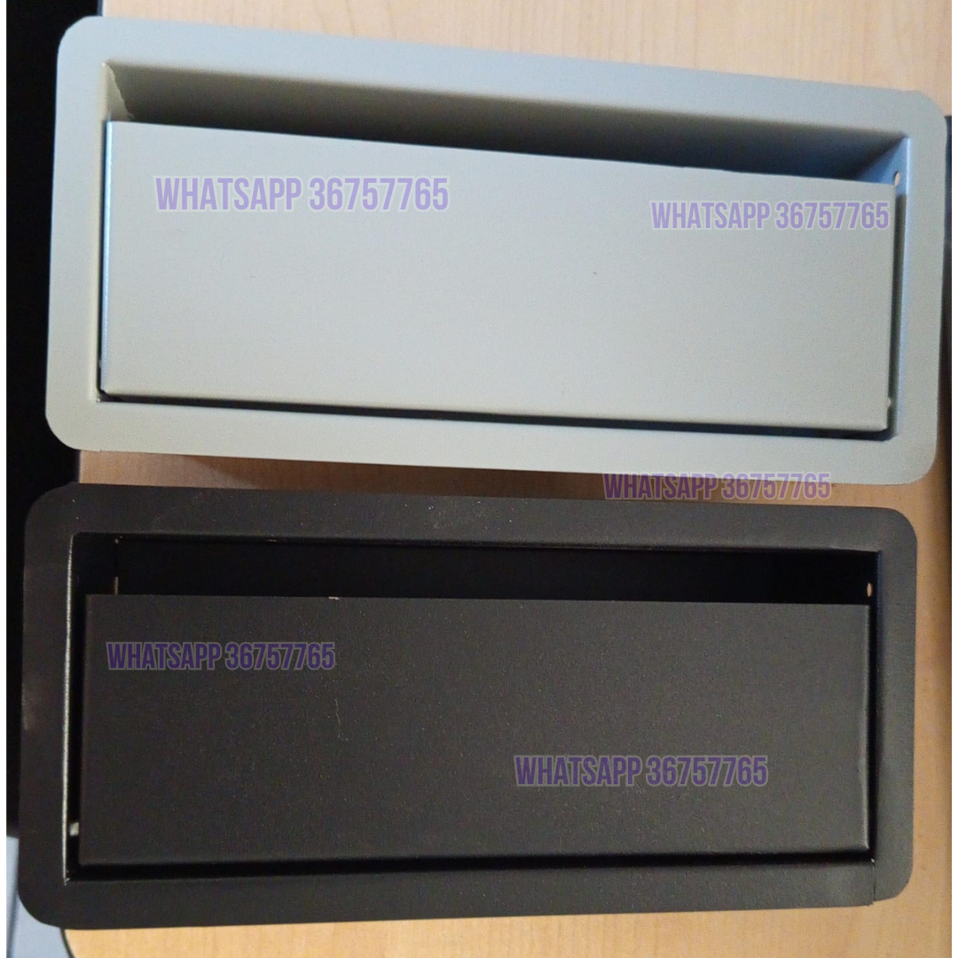 Caja metálica GRIS Y NEGRO
