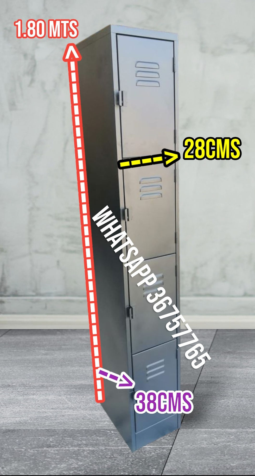 Miniatura: Locker metalico 4 puertas