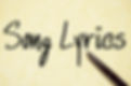 song lyrics text write on paper .jpg