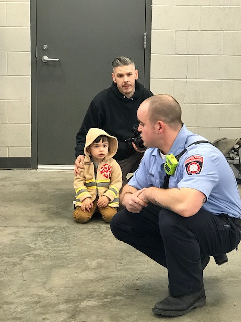 Yellow Puppy Random Fire Station Cuteness