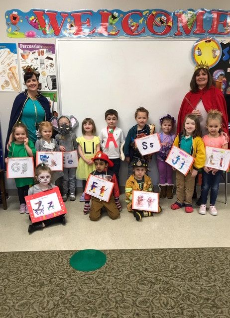 Penguins on Parade Today Dressed as Letterland Characters