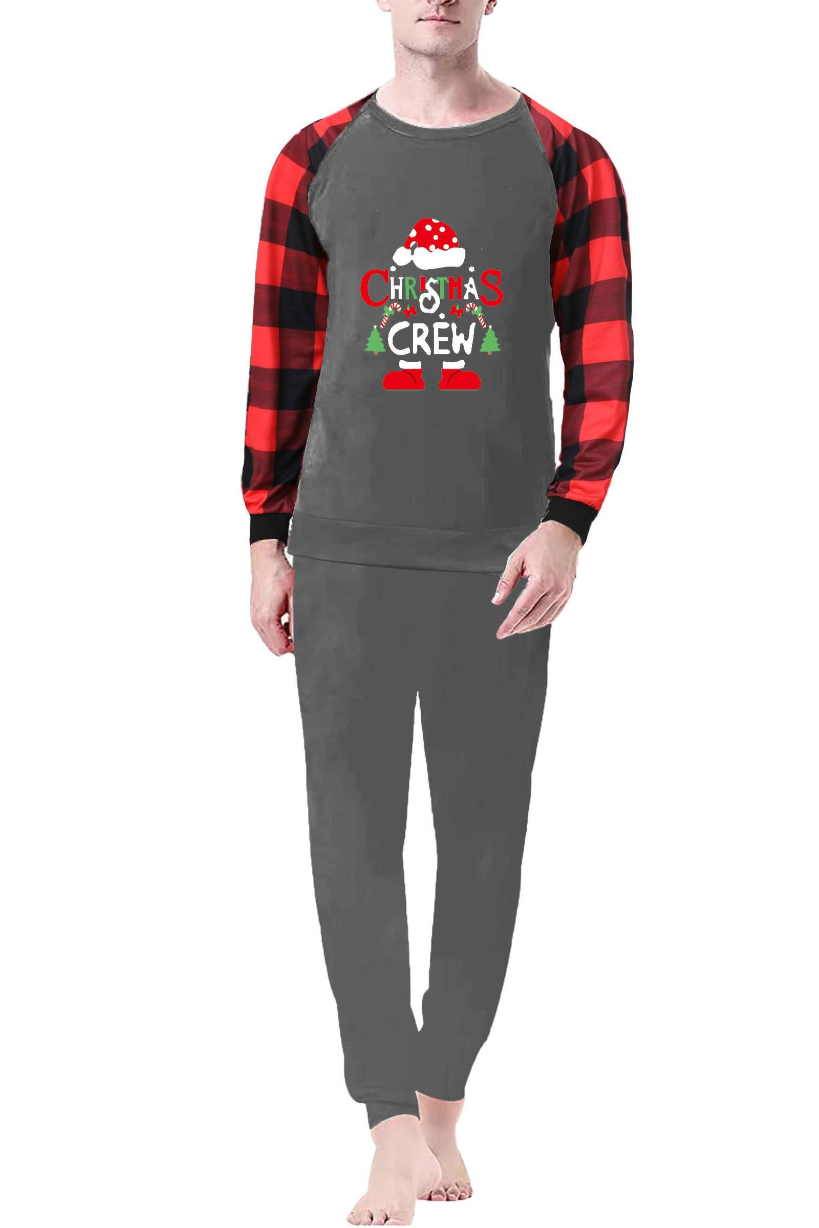 TOQVTOO Couples Matching Christmas Pajamas Sets 2024 Christmas Pjs for Men & Wom