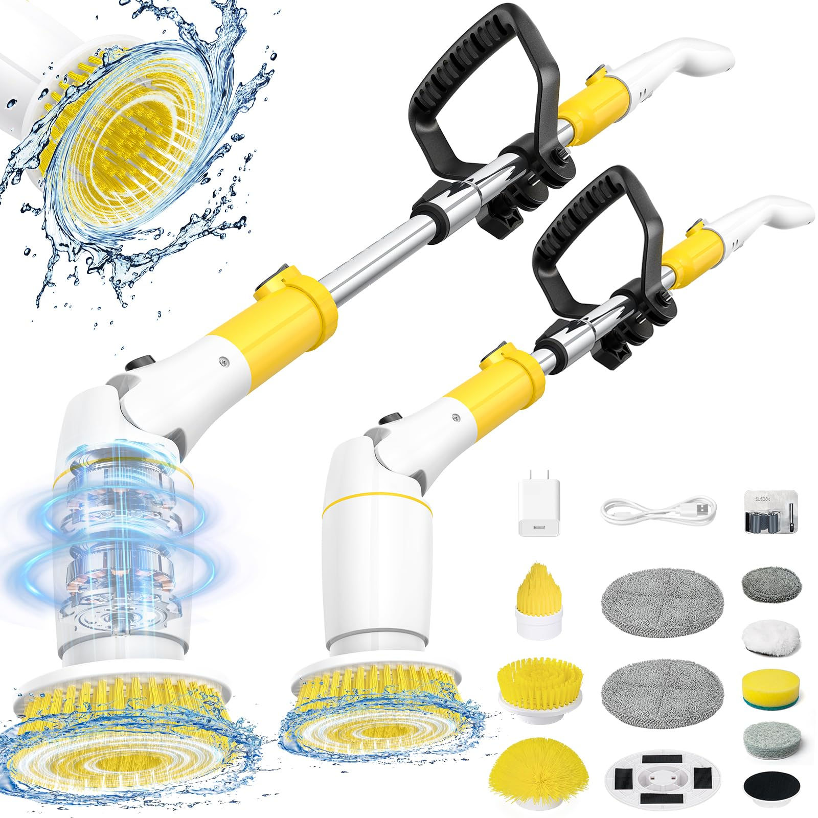 SpinClean Pro – Cordless Electric Scrubber