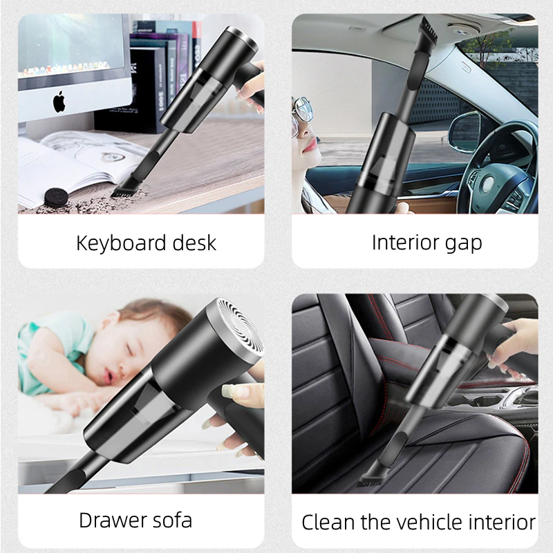 Thumbnail: 120W Cordless Handheld Vacuum Cleaner Small Mini Portable Car Auto Home Wireless