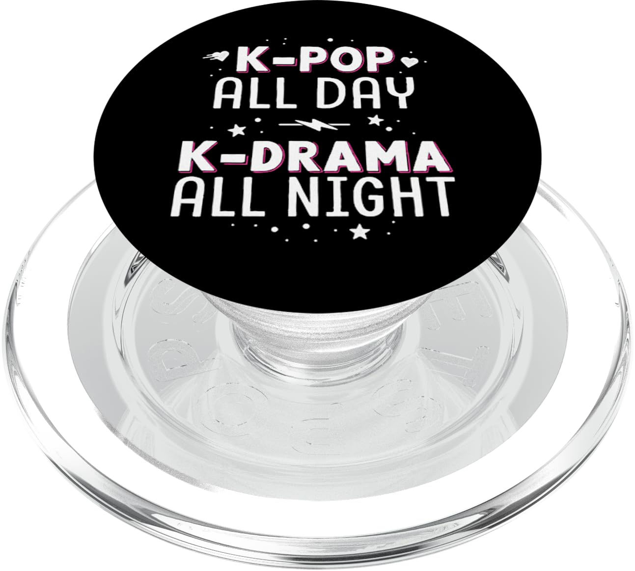 K-Pop All Day K-Drama All Night KDrama KPop K Pop Korean PopSockets PopGrip: Swa