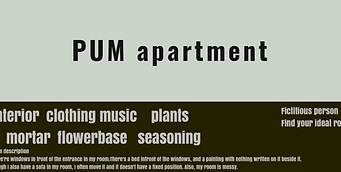 "PUM apartment"  online select storeがオープン
