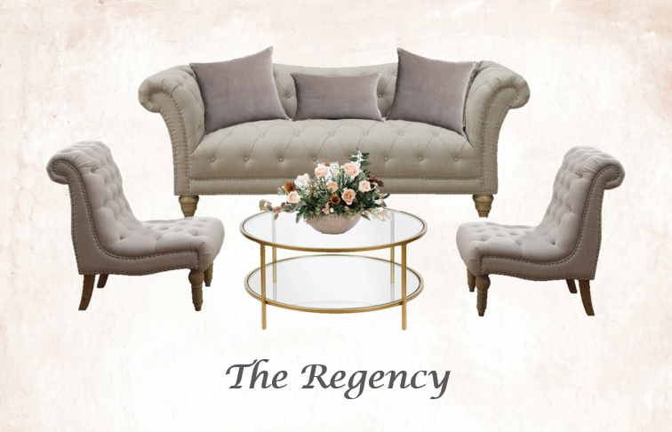 Beige Tufted Lounge Set