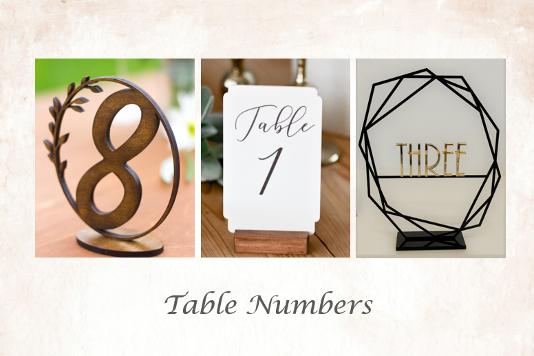 Table Numbers