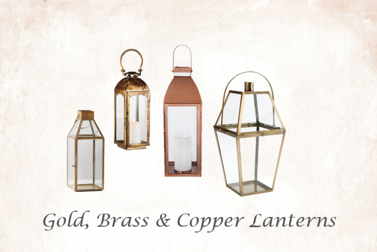 Gold, Brass & Copper Lanterns