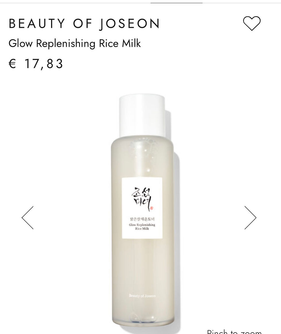 Beauty of Joseon Glow Replenishing Rice Milk bottle