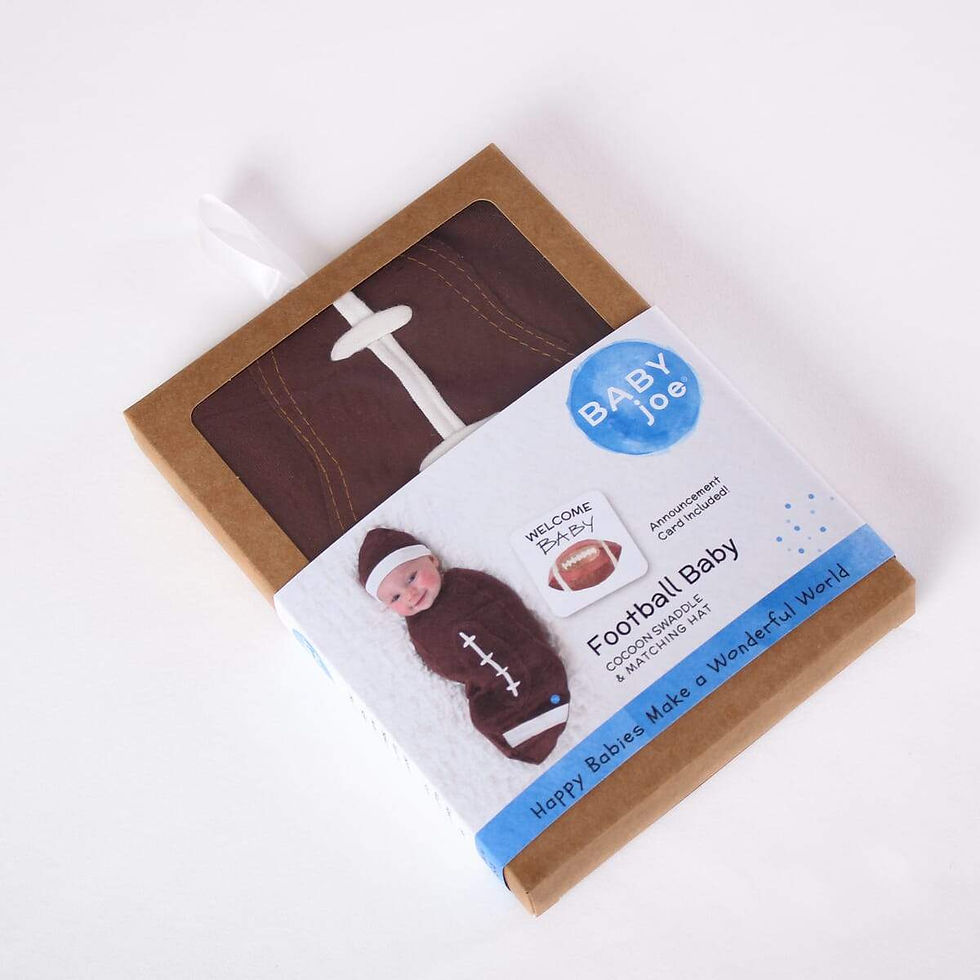 Baby Joe Football Baby towel in gift box